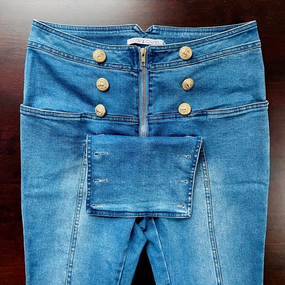 Dana Pant (Blue Denim) - Ivory & Chain - Picture 10 of 13